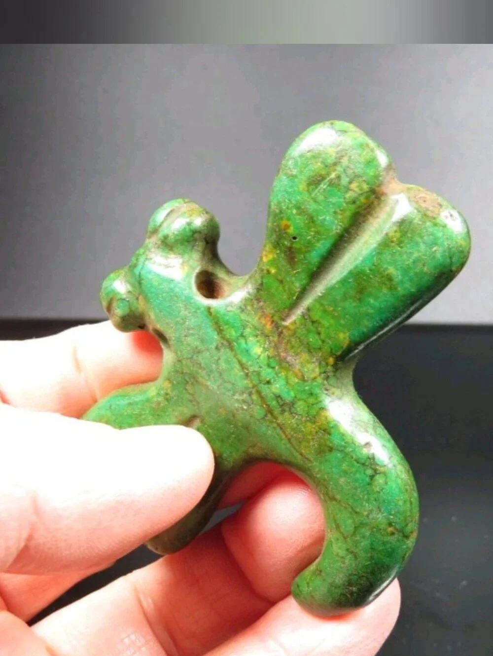 Green Turquoise Dragonfly Pendant